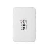 犬の許可の足はマットを印刷します バスマット (正面縦)