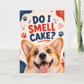 犬の誕生日おめでとう カード (正面)