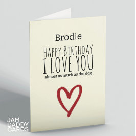 犬の誕生日と同じくらい カード