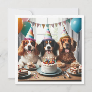 犬の誕生日カード,犬のパーティー,犬の誕生日 招待状