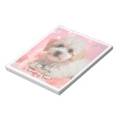 犬の誕生日パーティしよう ノートパッド (回転)