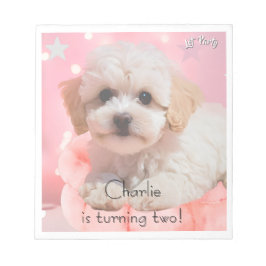 犬の誕生日パーティしよう ノートパッド