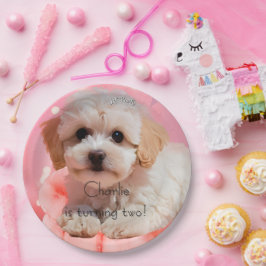 犬の誕生日パーティしよう ペーパープレート