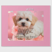 犬の誕生日パーティしよう ラッピングペーパー (フラット)