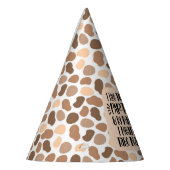 犬の誕生日パーティとおもしろい引用文 パーティーハット (左)