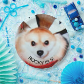 犬の誕生日パーティカスタムの写真 ペーパープレート (パーティー)