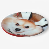 犬の誕生日パーティカスタムの写真 ペーパープレート (アングル)