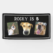 犬の誕生日パーティカスタムーのペットフォトパーティー 横断幕 (横)