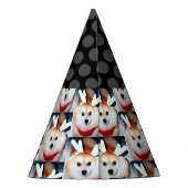 犬の誕生日パーティカスタムーのペットフォト パーティーハット (裏面)