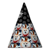 犬の誕生日パーティカスタムーのペットフォト パーティーハット (右)
