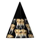 犬の誕生日パーティカスタムーのペットフォト パーティーハット (裏面)
