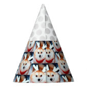 犬の誕生日パーティカスタムーの写真パーティー帽子 パーティーハット (裏面)