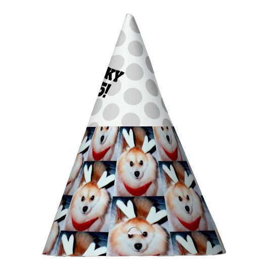 犬の誕生日パーティカスタムーの写真パーティー帽子 パーティーハット (右)