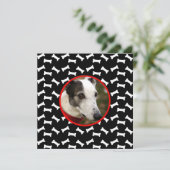 犬の誕生日パーティーのカスタム写真 招待状 (スタンド正面)