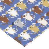 犬の誕生日パーティーキッズ テーブルクロス (アングル)