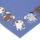 犬の誕生日パーティーキッズ テーブルクロス (アングル)