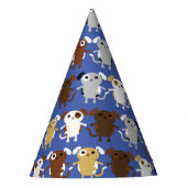 犬の誕生日パーティーキッズ パーティーハット (正面)