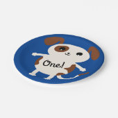 犬の誕生日パーティーキッズ ペーパープレート (アングル)