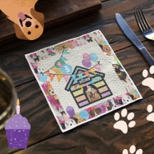 犬の誕生日パーティー用品  ナプキン 犬の誕生日