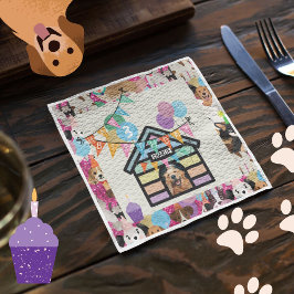 犬の誕生日パーティー用品  ナプキン 犬の誕生日 スタンダードランチョンナプキン