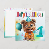 犬の誕生日パーティー (正面/裏面)