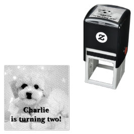 犬の誕生日パーティー セルフインキングスタンプ