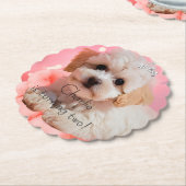 犬の誕生日パーティー ペーパーコースター (アングル)