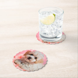 犬の誕生日パーティー ペーパーコースター