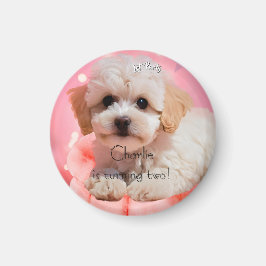 犬の誕生日パーティー マグネット