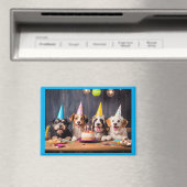 犬の誕生日パーティー マグネット (インサイチュ (食洗機))