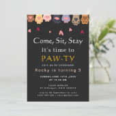 犬の誕生日パーティー 招待状 (スタンド正面)