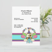 犬の誕生日パーティー 招待状 (スタンド正面)