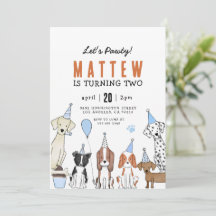 犬の誕生日パーティー Let's Pawty