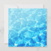 犬の誕生日プールパーティーパピーポーティ 招待状 (裏面)