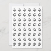 犬の誕生日ポーティパーソナライズされた可愛 招待状 (裏面)