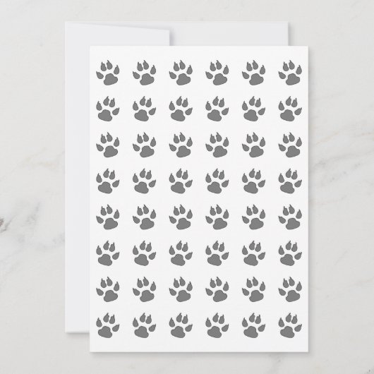 犬の誕生日ポーティパーソナライズされた可愛 招待状 (裏面)