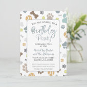 犬の誕生日ポーティブルーパーティー 招待状 (スタンド正面)