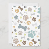 犬の誕生日ポーティブルーパーティー 招待状 (裏面)