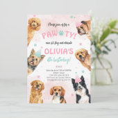犬の誕生日ポーティ 招待状 (スタンド正面)