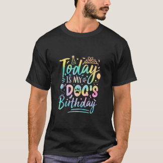 犬の誕生日今日は私の犬の誕生日かわいい1st P Tシャツ