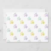 犬の誕生日招待状 女の子 男の子 パーティー パーティー フォト 招待状 (裏面)