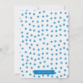 犬の誕生日招待状 招待状 (裏面)