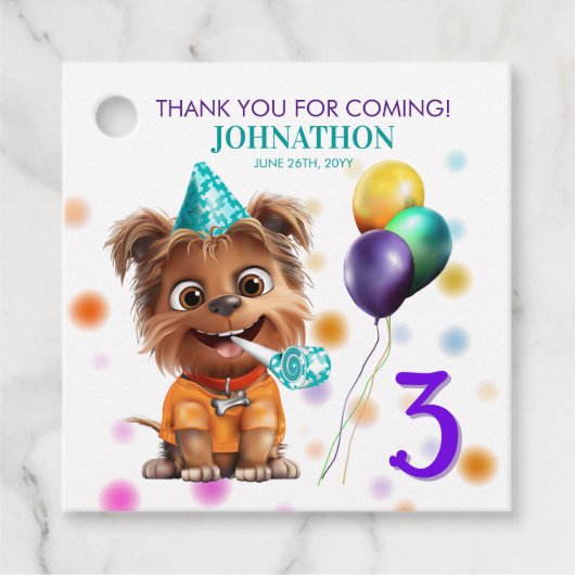 犬の誕生日 フェイバータグ (正面)