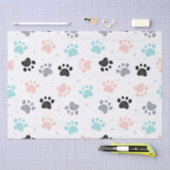 犬の誕生日，犬の足のプリントパターン 薄葉紙 (クラフト)