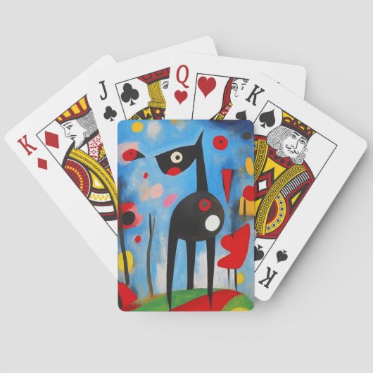 犬の調和：ジョアン・ミロへのアンオード トランプ (裏面)