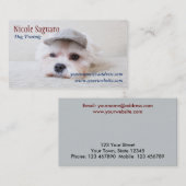 犬の調教師のトリマー 名刺 (正面/裏面)