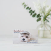 犬の調教師のトリマー 名刺 (スタンド正面)