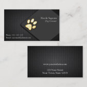 犬の調教師のトリマー 名刺 (正面/裏面)