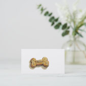 犬の調教師の名刺の付き添いの歩行者のおもしろいの芸術 名刺 (スタンド正面)