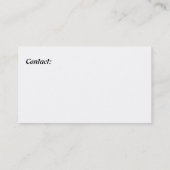 犬の調教師の名刺 名刺 (裏面)